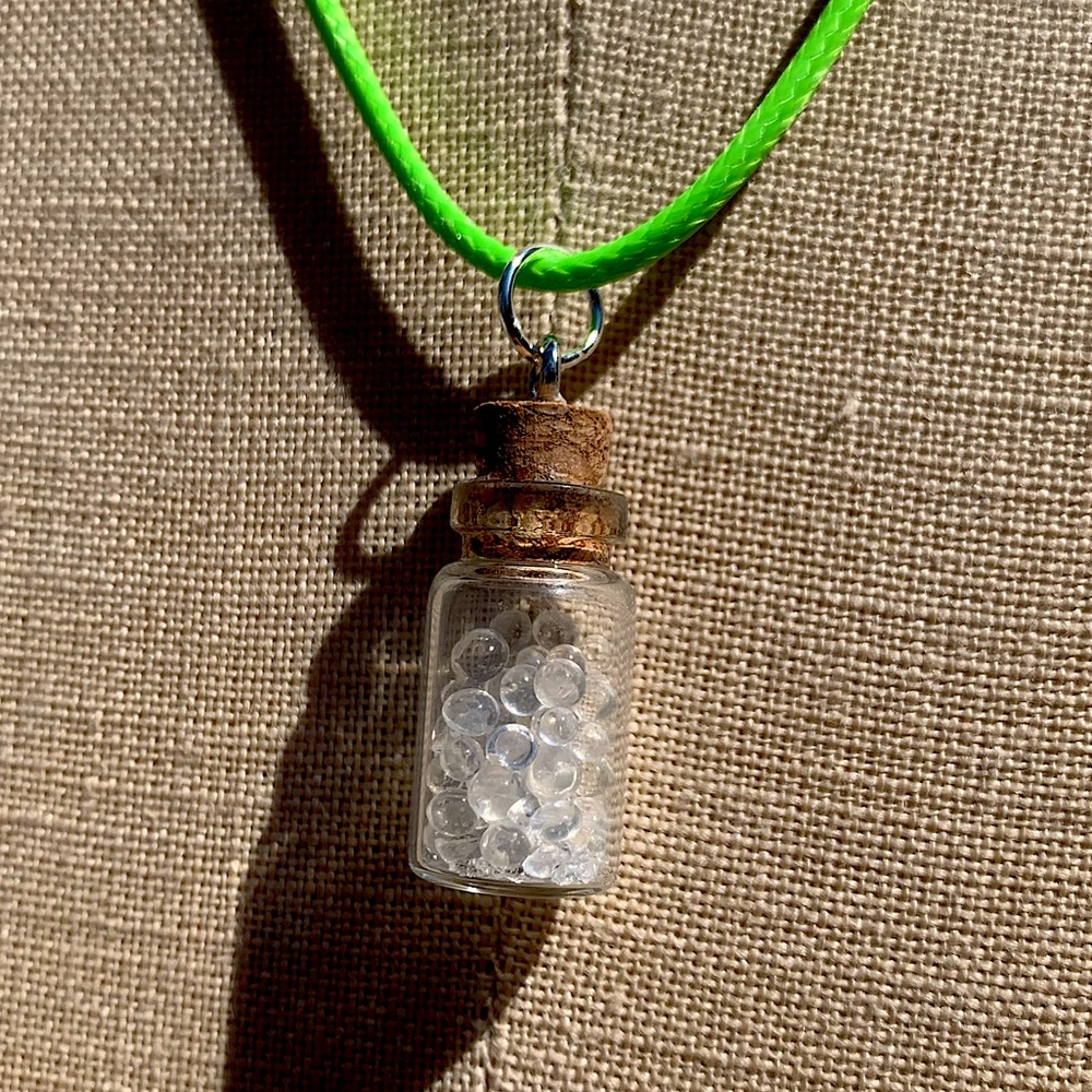 Handmade Shaker/Rattle Bottled-Up Emotions Necklace